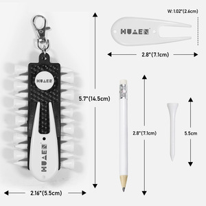 HUAEN <b>Golf</b> Tee Rack With Ball Marker And Divot Tool Multifunctional Accessory For Golfers - Product Image 2