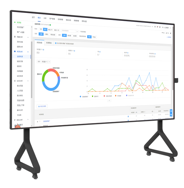 Smart Interactive 4K LED LCD Panel 65-Inch Foldable Blackboard Whiteboard Touch Screen Aluminum Frame 3-Year Warranty
