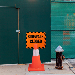 Segnali di Avvertimento Personalizzati in PVC ad Alta Visibilità, Impermeabili e Durevoli, con Pellicola Riflettente di Quarto Grado per Segnaletica di Marciapiedi Chiusi e Strade - Product Image 6