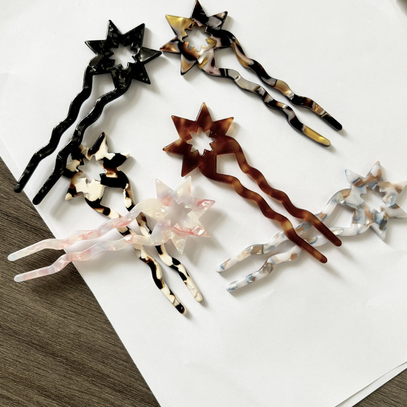 Qianjin Grey love Cotton Bow Hairpin