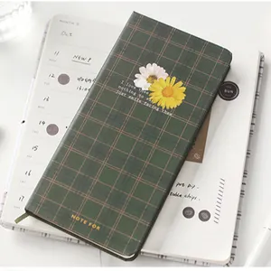 A5 creativo kawaii coreano piccolo orso studente plaid copertina 168 pagina diario libro di cancelleria notebook
