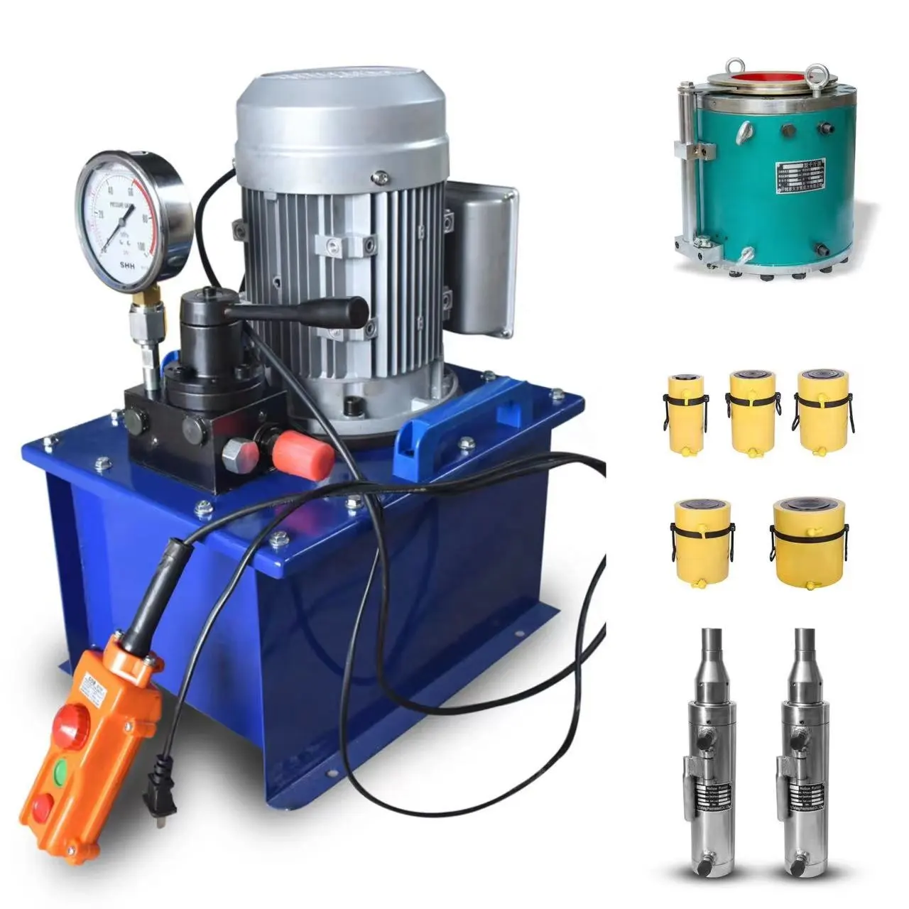 Hydraulic Power Pack Hydraulic Ram Pump Electric High Pressure Double Acting Hydraulic Pump