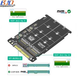 卸売 U.2 SFF-8639 U2インターフェースからNGFF <span class=keywords><strong>M</strong></span>.2 <span class=keywords><strong>M</strong></span>-Key NVME & B-Key SATA 2280 SSDアダプターエンクロージャー アルミケース 在庫あり - Product Image 2