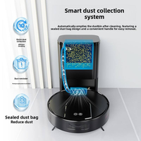 Robot Aspirador Inteligente para Limpieza del Hogar sin Esfuerzo, 3500Pa Ajustable, Limpiador de Pisos 2 en 1 Húmedo/Seco, Recarga Automática, Control por Aplicación Android, GPS