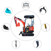 Nuovo prodotto ideale vendite calde cina EPA EURO 5 escavatori 1 Ton 2 Ton 3 Ton Mini escavatore idraulico MINI escavatore spedizione gratuita