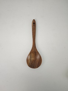 BSTW Set peralatan dapur kayu gaya Amerika Spatula memasak pegangan panjang sendok sup sendok penggorengan panci Spatula stok disesuaikan - Product Image 6