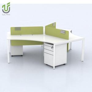 IULTRA V Shape <span class=keywords><strong>Office</strong></span> Workstation 1 2 3 4 6 Seater Persona Escritorio de oficina en casa - Product Image 3