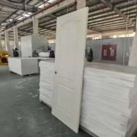 Porte intérieure pré-montée à 2 panneaux, blanche, apprêtée, à âme creuse en HDF, avec cadre en bois, jambe en MDF et moustiquaire en fibre de verre, pour appartement