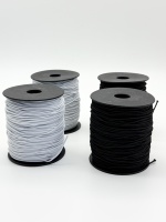 Vente en gros 1.5mm cordon élastique élastique solide 100 m/rouleau corde de choc ronde colorée pour les résultats de bijoux et les composants