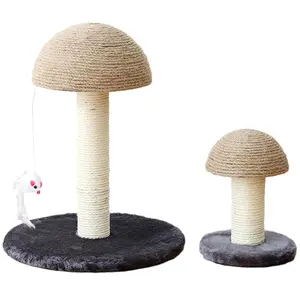 Neuheiten Cat Scratching Board Kreative Pilzform Moderne Bäume Scratcher Post mit Maus spielzeug für Katzen