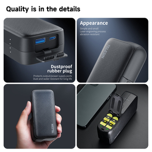 Boîtier de chargeur de batterie externe Telesin 10000mAh pour caméra <span class=keywords><strong>Hero</strong></span> 5/6/7/<span class=keywords><strong>8</strong></span>/9/10/11/12 / smartphone - Product Image 6