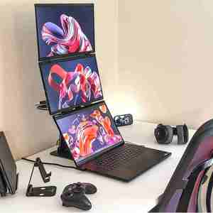 Лучшая цена! Портативный 15,6-дюймовый IPS-экран-расширитель для ноутбуков, 1080p FHD, тройной дисплей для ноутбуков - Product Image 4