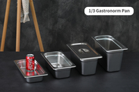 Edelstahl 201/304 Europäischer Stil Anti-Verklemmungs-Perforierte GN-Behälter 1/3 für Kühler Bain-Marie Hotel- und Restaurantbedarf