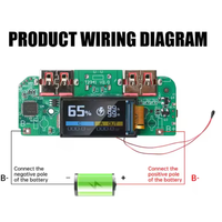 Module de charge rapide bidirectionnel USB Type-C 22,5 W avec convertisseur Buck, alimentation mobile, carte mère avec écran, compatible PD/QC/SCP/VOOC