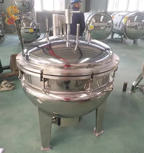 Industrial Steam Pressure Cooker Big Volume With Automatic Discharge