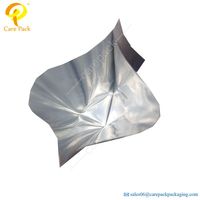 Petit sac d'emballage cosmétique en Nylon, 50 pièces, avec feuille d'aluminium pour le visage, pochette plate scellée à trois côtés
