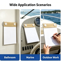 Carnet portable imperméable en papier pierre 120 g/m², 50 feuilles, format compact A5, pour une large variété d'applications