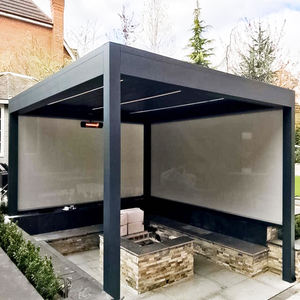 2-20% de réduction Gazebo de jardin en aluminium robuste Pavillon en métal Cantilever Arbor Outdoor Dining Motorised Pergola Roof - Product Image 3