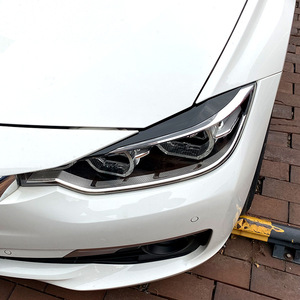 Bmw 3 Series F30 F31 Headlight Eyebrow Decal Carbon Fiber Texture ABS Body Stickers For 2012 2018 - Product Image 4