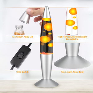 Lampe à lave à économie d'énergie avec minuterie automatique Lampe à lave <span class=keywords><strong>orange</strong></span> écologique et pratique à styles multiples - Product Image 5