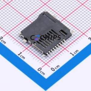 TF-15C04-08 SD Card / Memory Card Connector SMD Connector Self-Return Type MicroSD Card (TF Card) Card Holder 1.85mm - Product Image 2