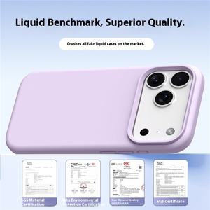 Funda de Silicona Líquida de Lujo para Teléfono Apple iPhone 17 Pro Max, Nueva, con Orificio Grande, Magnética, Protección Total - Product Image 2