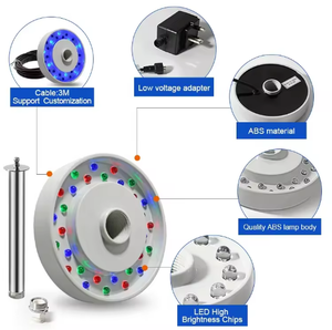 Ip68 Waterdicht Onderwater Fontein Mondstuk Led Lamp 12V 3W 12W Onderwater Led Fontein Lamp Ring - Product Image 4