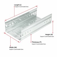Bac à câbles blanc thermolaqué avec fond à 5 nervures, fabrication directe OEM/ODM, taille et couleur personnalisées, ISO 9001 CE