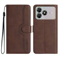 Étui de téléphone à rabat en cuir PU à gaufrage Texture Smile avec support et lanière pour ZTE Blade A36/A56/A36E/A35E/A56 Pro/A76 5G