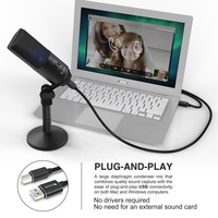 Fifine-Microphone à Streaming de haute qualité, avec supports de bureau détachables pour PC, pour Podcast