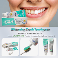 OEM Logo 100g Triple Action Antibactérien Haleine Fraîche Dentifrice d'usine de Blanchiment des Dents Sans Fluorure
