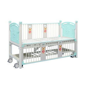 سرير مستشفى يدوي جديد للأطفال 2 سرير معدني للعناية بالصحة معدات طبية مثالية - Product Image 1