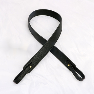 Bolso de cuero genuino con correa para mujer, bolso de mano con cinturón, bandolera de hombro, Correa ancha, correa de cuero de vaca de repuesto - Product Image 6