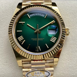 Reloj Mecánico Impermeable de la Mejor Calidad, 40 mm, Fábrica AR, Acero 904L, Movimiento ETA 3255, 228238, Peso 207 g, Color Verde Degradado - Product Image 1