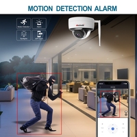 Caméras de sécurité domestiques sans fil 4K avec connexion Wi-Fi intégrée, prise en charge de l'audio bidirectionnel et vision nocturne