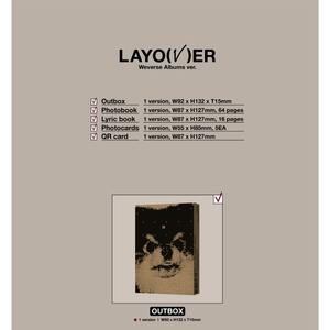 อัลบั้มเดี่ยวของวี บีทีเอส รุ่น Layover เพลงป๊อปเกาหลี ซีดีเพลง 1 เวอร์ชั่น ขนาดกว้าง 87 x สูง 127 มม. โฟโต้บุ๊ค 64 หน้า พร้อมหนังสือเนื้อเพลง - Product Image 3