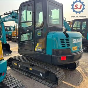 Escavatore Idraulico Mini Sunward <span class=keywords><strong>60</strong></span> & 60E 70 Usato Ben Mantenuto in Vendita & Escavatore Cingolato Mini Usato a Basso Prezzo - Product Image 5