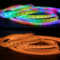 Vente flash : Kit de 5 m de néons LED multicolores adressables, tissés à 360 degrés, pour décorations décoratives IP67 pour 5V, décorations adressables