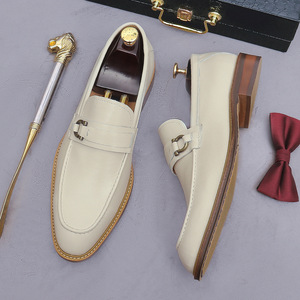 Mocassins décontractés faits main à bout pointu, design patchwork, rehaussant la taille, adaptés aux mariages, aux bureaux et à l'extérieur en automne. - Product Image 2