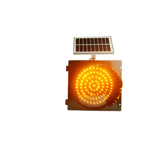 ライトライトライトライトライトライト交通安全警告信号点滅ソーラーイエロー300mm - Product Image 1