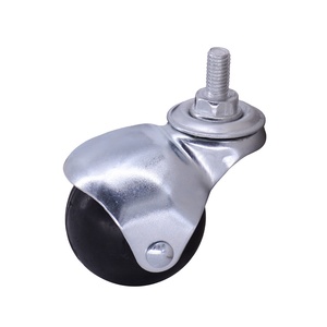 Roulettes à billes industrielles encastrées <span class=keywords><strong>de</strong></span> 40 à 47 mm, roulettes pivotantes <span class=keywords><strong>de</strong></span> haute qualité, roulettes en plastique pour chaise <span class=keywords><strong>de</strong></span> bureau, roulettes pour meubles - Product Image 3