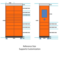 Casier de livraison de colis extérieur, casiers à colis pour la dernière mile, armoire de stockage en libre-service 24h/24 pour la livraison par coursier