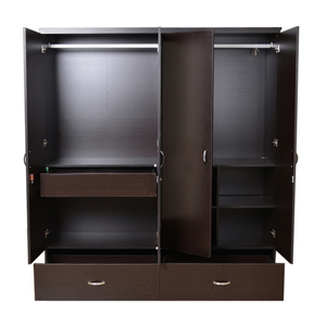 Armario <span class=keywords><strong>con</strong></span> puerta corredera de <span class=keywords><strong>3</strong></span> <span class=keywords><strong>puertas</strong></span> de estilo moderno Armario pintado de MDF <span class=keywords><strong>con</strong></span> espejo - Product Image 5