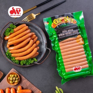 Saucisse fumée authentique Duc Viet de Vienne 500g, saucisses de qualité supérieure de fabrication allemande, boyaux naturels en peau de mouton, produits carnés surgelés - Product Image 3