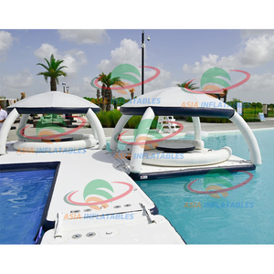 Nhà máy mới dwf <span class=keywords><strong>Inflatable</strong></span> nước nổi đảo <span class=keywords><strong>Inflatable</strong></span> bè nổi Dock <span class=keywords><strong>Inflatable</strong></span> Aqua với Lều - Product Image 5