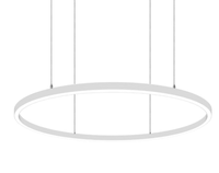 Lumière linéaire annulaire LED à intensité variable, corps en aluminium, indice de protection IP20, connexion rapide, 30W, pour bureau et commerce, avec garantie de 5 ans