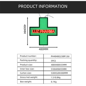 19*19 "alto brillo electrónico <span class=keywords><strong>LUZ</strong></span> PHARMA verde interior LED farmacia Cruz signos interior acrílico Led Cruz pantalla para farmacia - Product Image 5