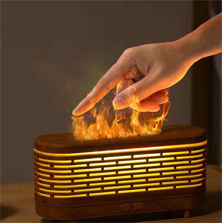 Diffuseur d'arômes ultrasonique en bois, diffuseur d'huiles essentielles électrique pour la maison, humidificateurs d'aromathérapie à lampe à LED, vente en gros