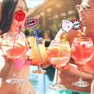 Paille de fête LAIMAI en PETG réutilisable de qualité alimentaire, motif de dessin animé tendance, design en spirale, pour les célébrations d'<span class=keywords><strong>anniversaire</strong></span>, les jeux, les cadeaux - Product Image 6