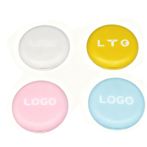 Estuche Delgado para Retenedor de <span class=keywords><strong>Ortodoncia</strong></span>, Caja para Alineadores Dentales de Higiene Bucal, Plástico Blanco/Silicona/ABS+silicona 88x88x22mm con Logotipo - Product Image 2